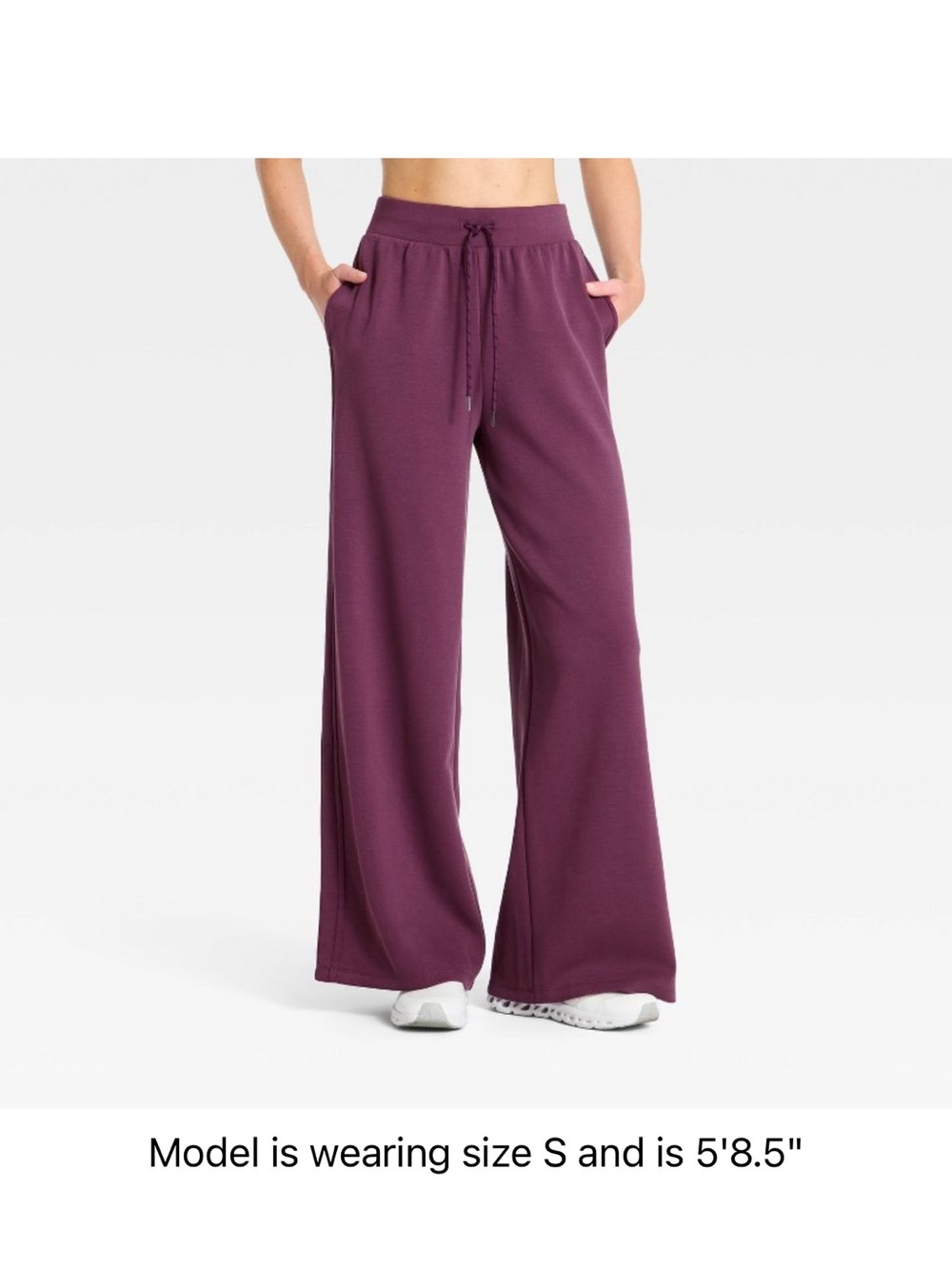 all in motion Wide Leg Pull-On Pants in Plum